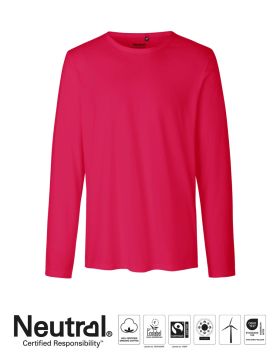 Mens Long Sleeve T-shirt Pink