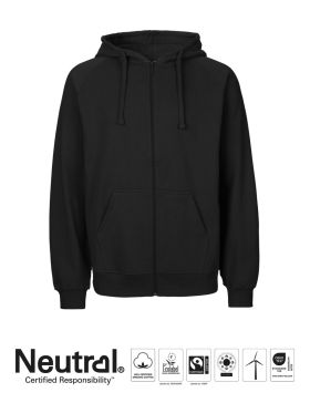 Mens Hoodie w. Zip Sort