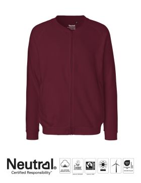 Unisex Jacket w. Zip Bordeaux