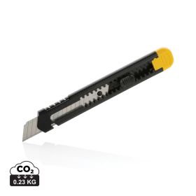 Genopfyldelig snap-off-kniv i RCS certificeret plast Gul