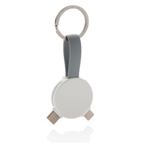 3 i 1 rund nøglering med kabel