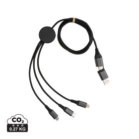 Terra60W, RCS genanvendt aluminium. 120 cm, 6-i-1 kabel.