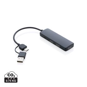 RCS USB hub i genanvendt plast med dobbelt indgang