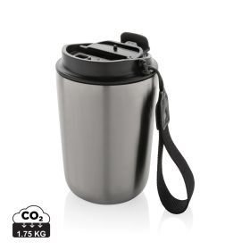 Cuppa RCS vakuumtumbler i genanvendt stål, med lanyard Sølv