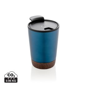 Rustfrit stål & kork kaffe krus i GRS PP Blå