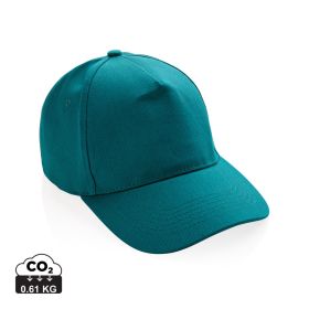 Impact 5 panels cap, 280gr genanvendelig bomuld, med AWARE™ Turkis