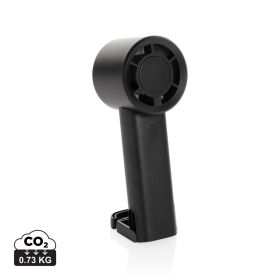 Twist RCS genopladelig bærbar ventilator af genanvendt plast sort