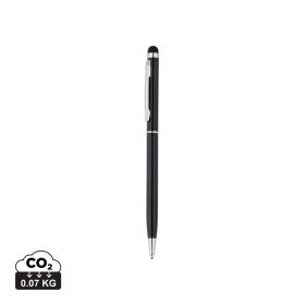 Tynd stylus pen i metal Sort
