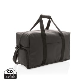 Blød PU weekend duffel taske Sort