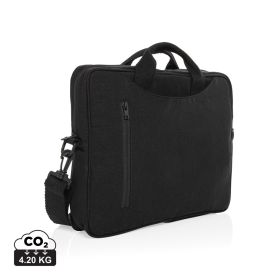 Laluka AWARE™ 15,4 tommer laptop taske i genanvendt bomuld Sort