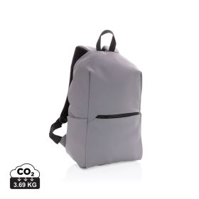 Blød 15.6" PU laptop rygsæk Grå