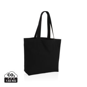 Impact Aware™ 240 gsm rcanvas shopper m/lomme ufarvet Sort