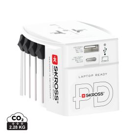 SKROSS World Travel Adapter MUV 65W PD med USB-C kabel