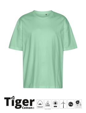 Tiger Cotton Oversized T-shirt Dusty Mint