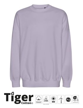 Tiger Cotton Oversized Sweatshirt Dusty Lilla