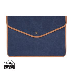 VINGA Bosler GRS 16" laptop sleeve i genanvendt kanvas Marineblå