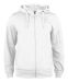 Basic Active Hoody Full Zip hvid