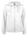 Basic Active Hoody Full Zip Women hvid