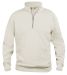 Basic Half Zip Light beige