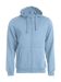Basic Hoody Full Zip lys blå