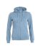 Basic Hoody Full Zip Women lys blå