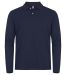 Stretch Premium Polo L/S navy