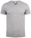 Basic-T V-neck gråmeleret