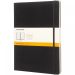 Moleskine Classic XL hardcover notesbog - linjeret Ensfarvet sort