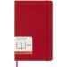 Moleskine L hard cover 12 måneders dagskalender Scarlet rød