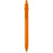 Fidget kuglepen af genvundet plast (sort refill) Orange