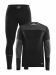 Baselayer Set M Black/Dk Grey Melange