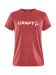 Community Logo SS Tee W Bright Red-Melange