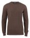 Blakely Knitted Sweater Men Brun Mel.