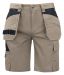 5535 ARBEJDSSHORTS POLYESTER/BOMULD khaki