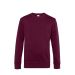 KING Sweatshirt Med Rund Hals, unisex Dark Cherry