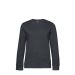 QUEEN Sweatshirt Rund Hals, kvinder Asphalt