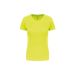Kortærmet Sports T-shirt Til Kvinder Fluorescent Yellow