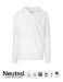 Unisex Jersey Hoodie w. Zip Hvid
