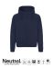 Unisex Hoodie w. Hidden Zip Navy