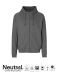 Unisex Hoodie w. Hidden Zip Dark Heather