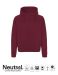 Unisex Hoodie w. Hidden Zip Bordeaux