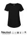 Ladies Roll Up Sleeve T-shirt Sort