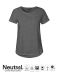 Ladies Roll Up Sleeve T-shirt Dark Heather