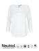 Ladies Three Quarter Sleeve T-shirt Hvid