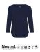 Ladies Three Quarter Sleeve T-shirt Navy