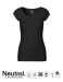 Ladies Round neck Short Sleeve T-shirt Sort