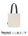 Twill Bag with Contrast Handles Natur/Navy