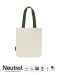 Twill Bag with Contrast Handles Natur/Militær