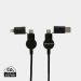 Oakland kabel RCS genanvendt plast,  6-i-1 fast charge - 45W sort