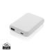 Stellar RCS genanvendt plast 5000 mAh 5W magnetisk powerbank hvid